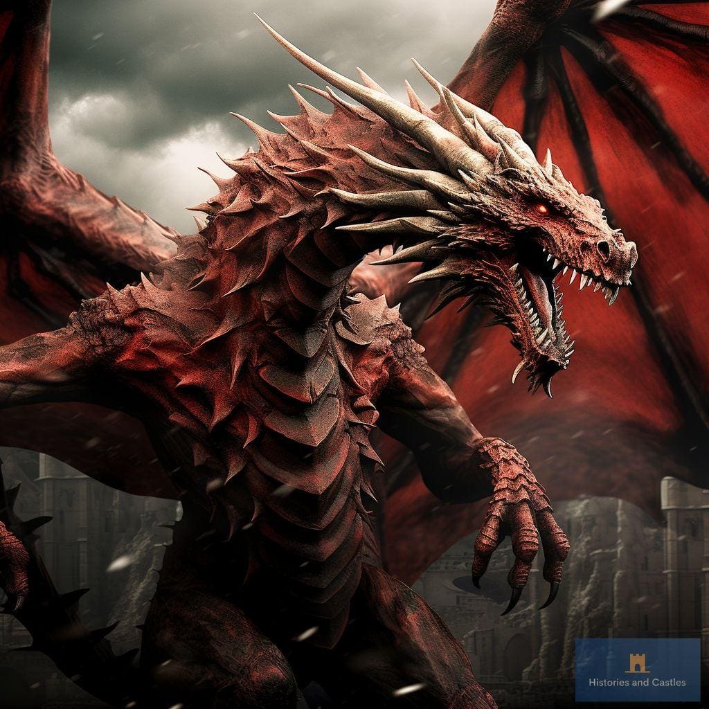 Welsh dragon Histories and castles