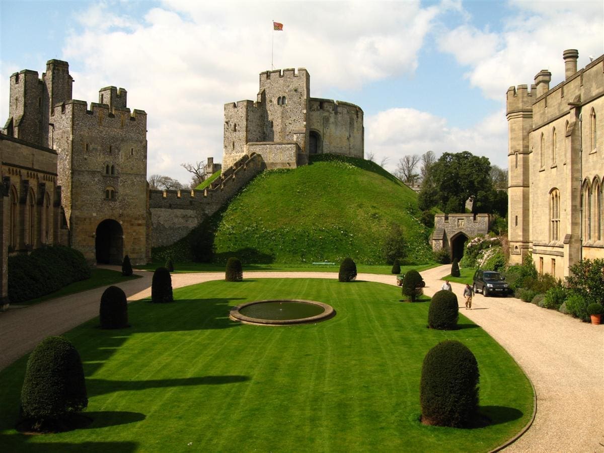 Arundel Castle - motte and quadrangle
