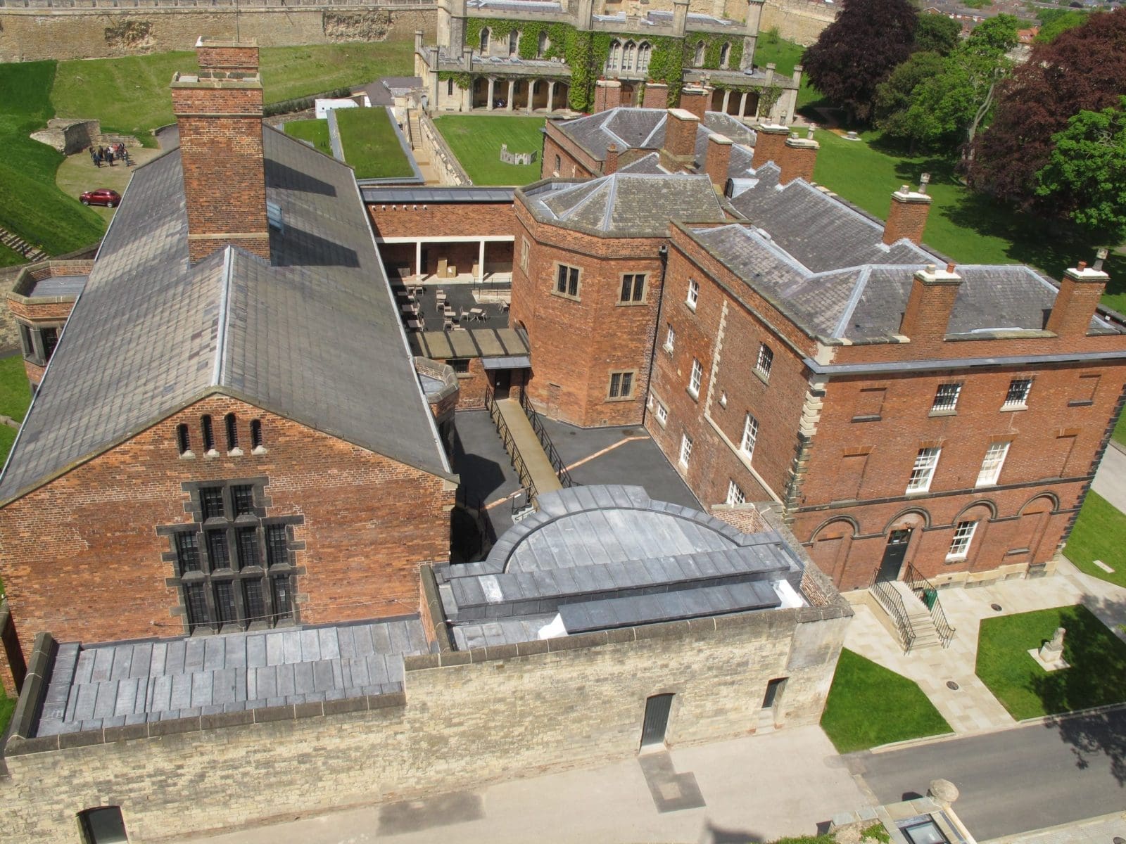 Lincoln Castle prison with Magna Carta Crypt