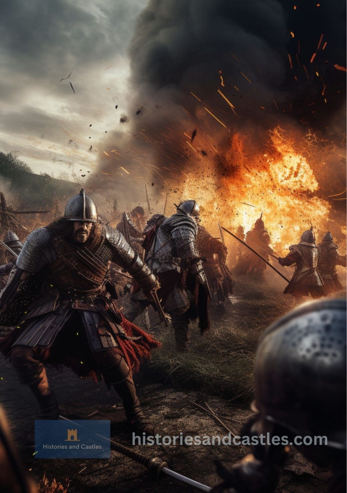 Soldier on a battlefield