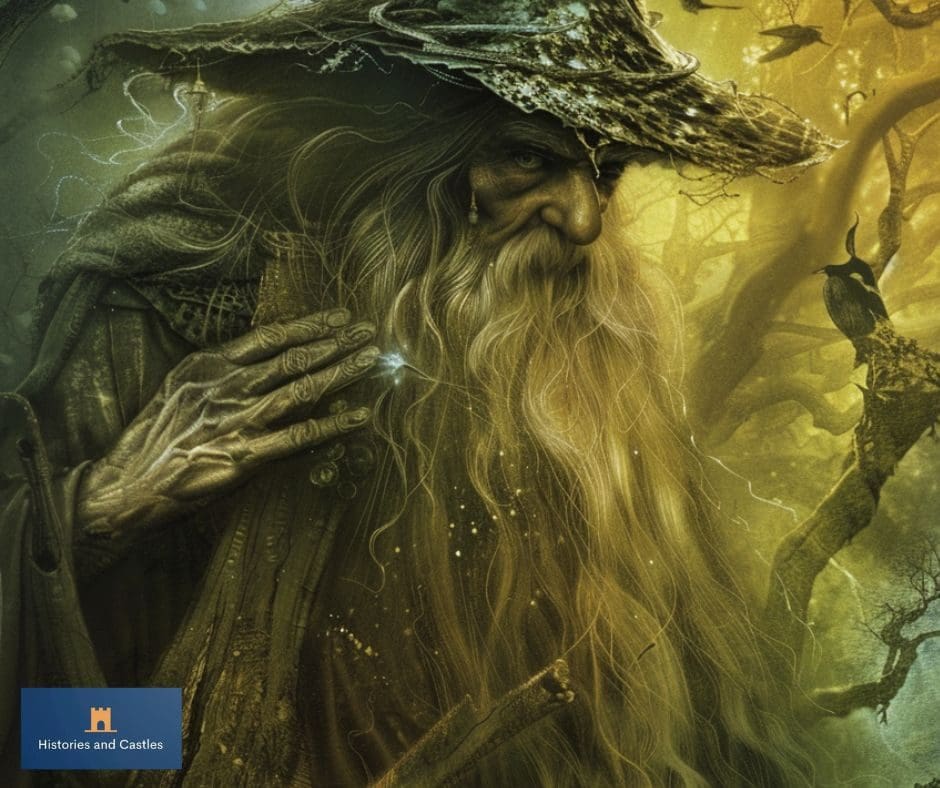 Merlin, the legendary wizard of Arthurian legend,