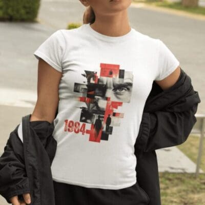 George Orwell 1984 Tee | George Orwell Dystopian Novel T-Shirt | Unisex Graphic Shirt for Book Lovers