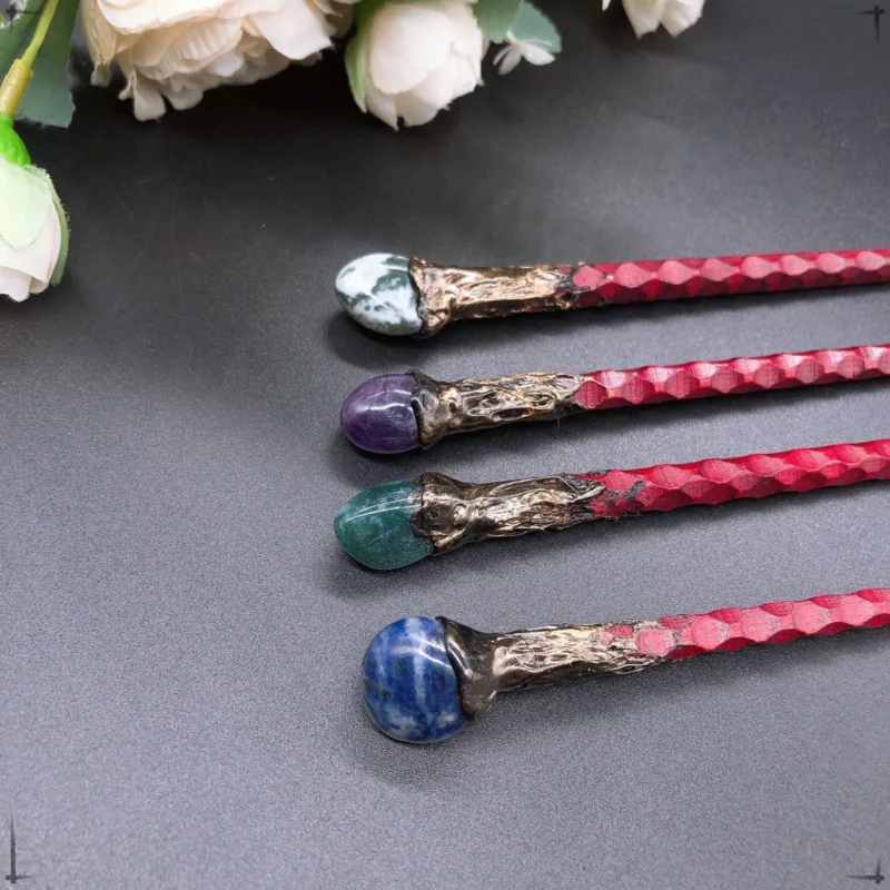 Crystal Stones Magic Wand – Medieval Magic Gift - Image 7