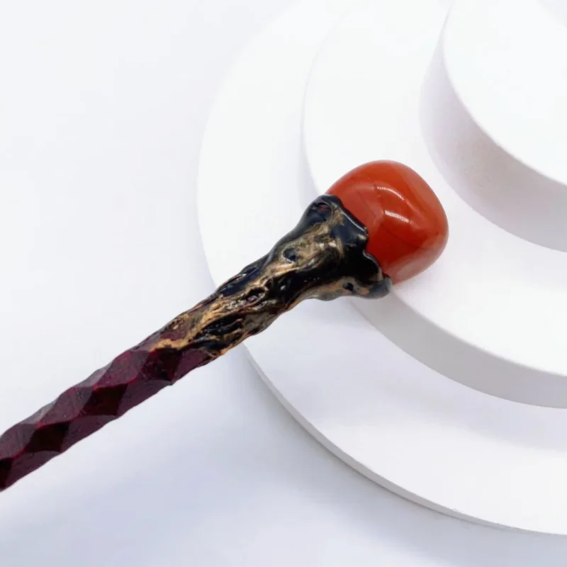 Rose Quartz Magic Wand – 19cm Crystal Witchcraft Sceptre - Image 6