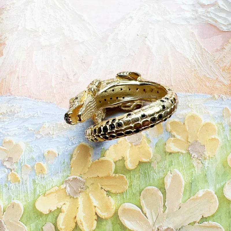 Vintage Crocodile Ring - Image 5