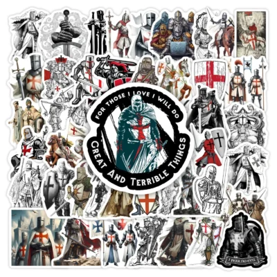Templar Knight Crusader Stickers
