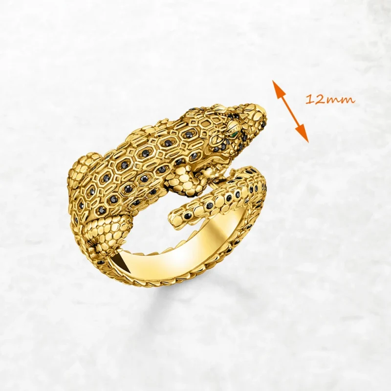 Vintage Crocodile Ring - Image 2