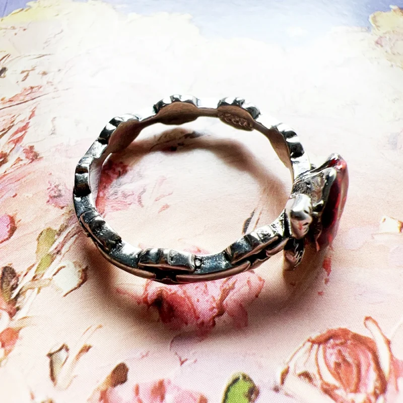 Victorian Rose Ring – Antique Adjustable Floral Ring Inspired by 19th Century Elegance