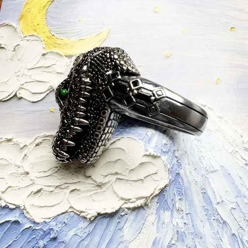 Crocodile Head Ring - Image 5