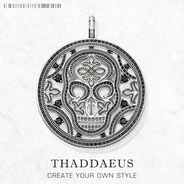 Skull Mask Pendant: Vintage Silver Jewelry Piece