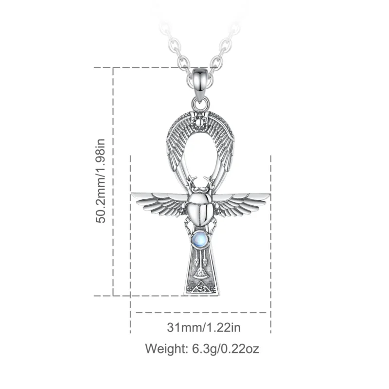 Ancient Egyptian Ankh Gigcoil Necklace - Image 2