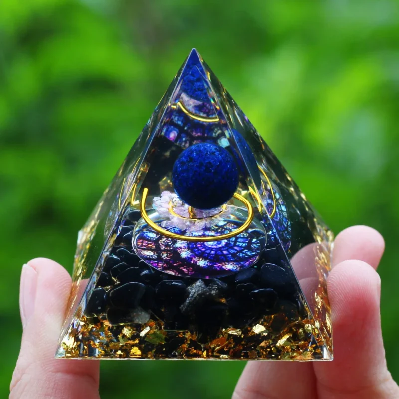 Crystal Orgone Pyramid – Protection Stone for Meditation - Image 5