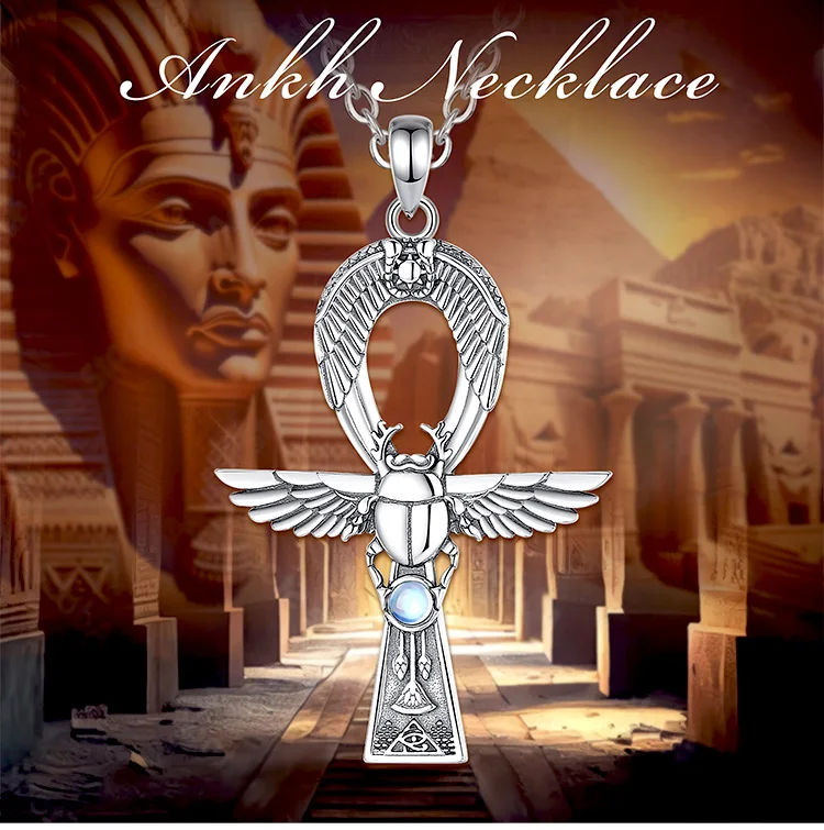 Ancient Egyptian Ankh Gigcoil Necklace