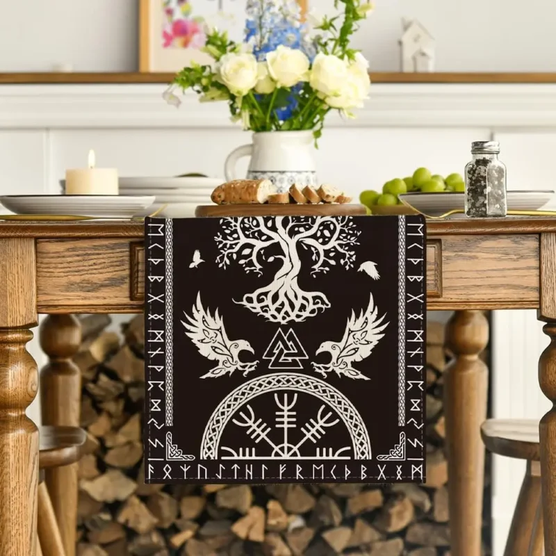 The Viking Linen Table Runner | Nordic Table Décor