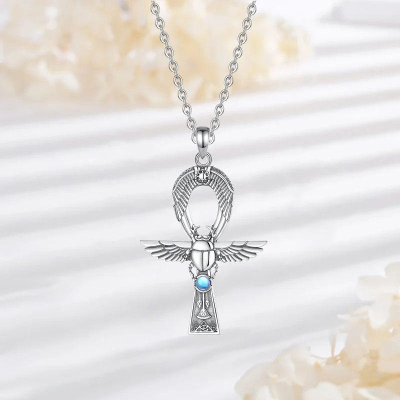 Ancient Egyptian Ankh Gigcoil Necklace - Image 4