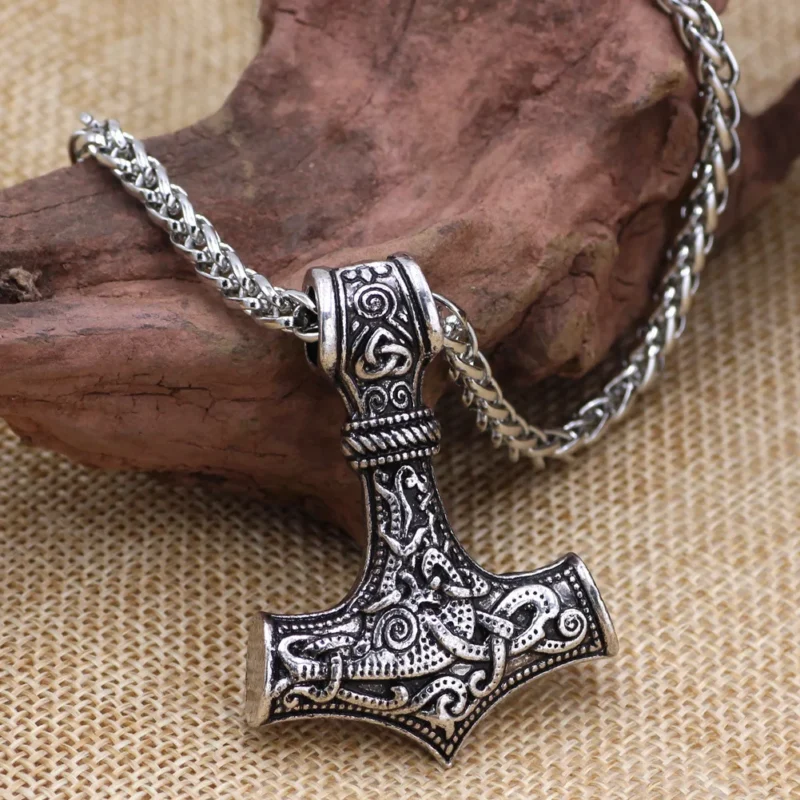 Thor Hammer Pendant Necklace | Norse Viking Jewellery