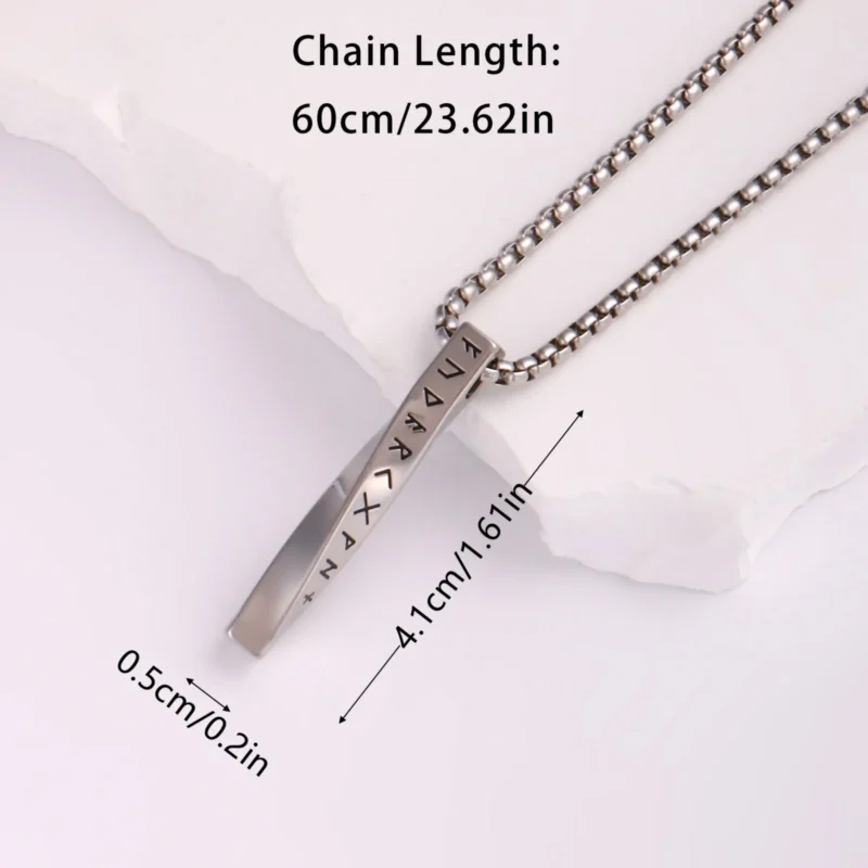 Viking Rune Pendant Necklace | Talisman of Protection & Power - Image 5