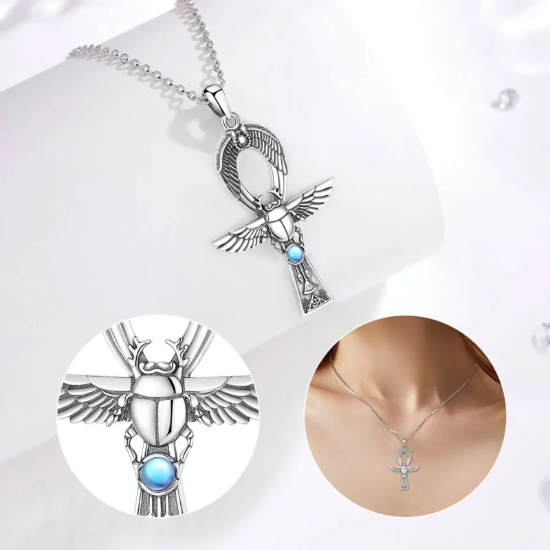 Ancient Egyptian Ankh Gigcoil Necklace - Image 3