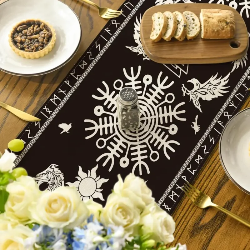 The Viking Linen Table Runner | Nordic Table Décor