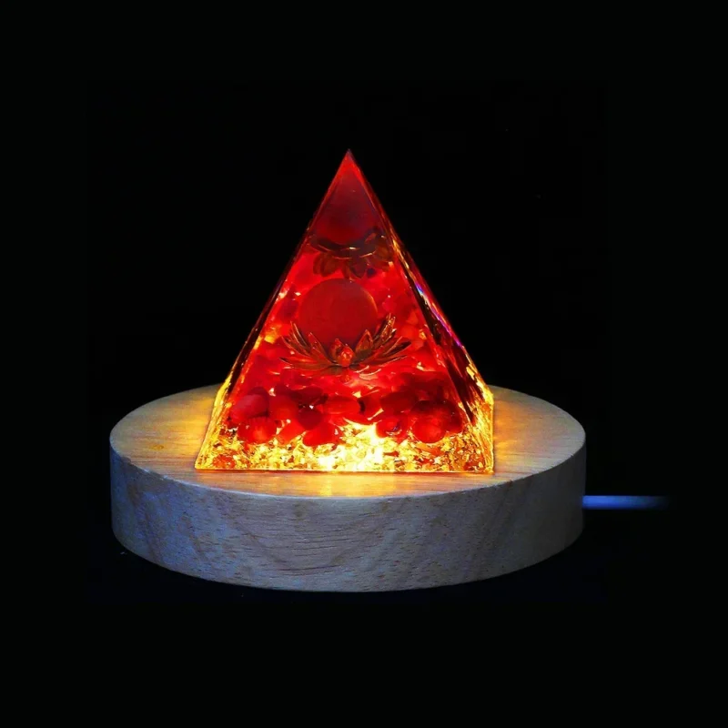 Crystal Orgone Pyramid – Protection Stone for Meditation - Image 2
