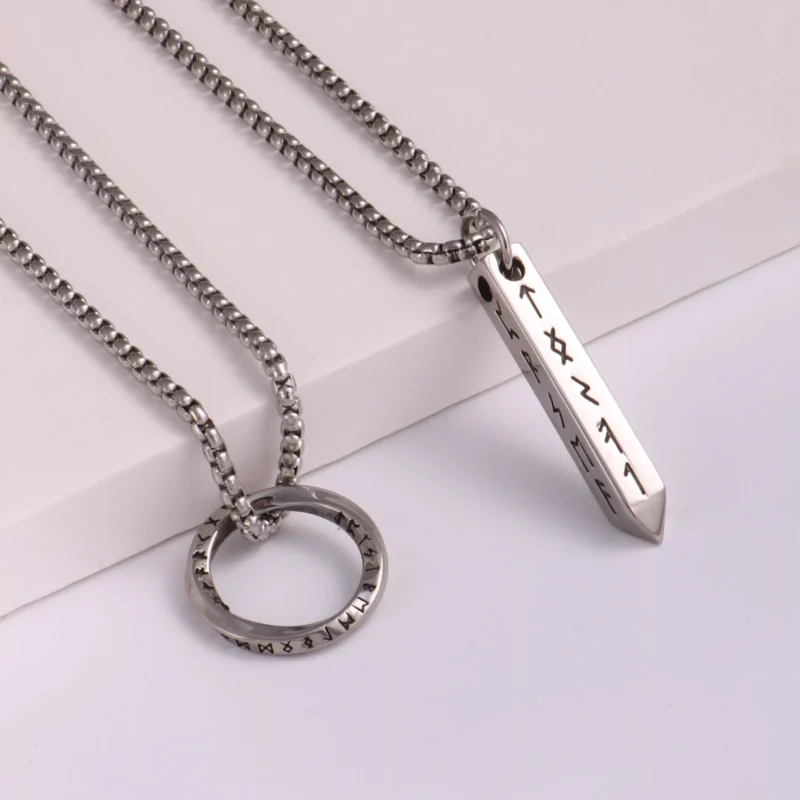 Viking Rune Pendant Necklace | Talisman of Protection & Power - Image 2