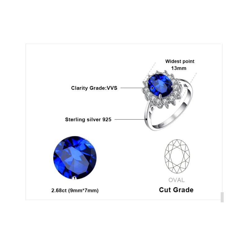 Royal Heirloom Gemstone Ring – Sterling Silver Vintage Ring - Image 4