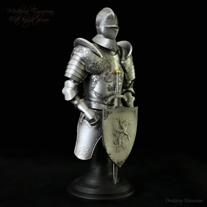 Miniature European Medieval Armour – Resin Knight Decoration - Image 4