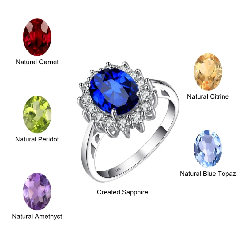 Royal Heirloom Gemstone Ring – Sterling Silver Vintage Ring - Image 5