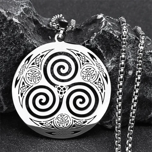 Celtic Knot Triskele Necklace – Symbol of Balance & Eternity