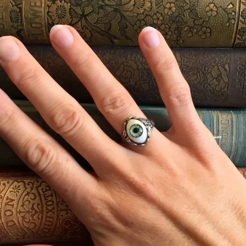 Sentinel’s Gaze Ring – All Seeing Eye Gothic Jewellery - Image 4