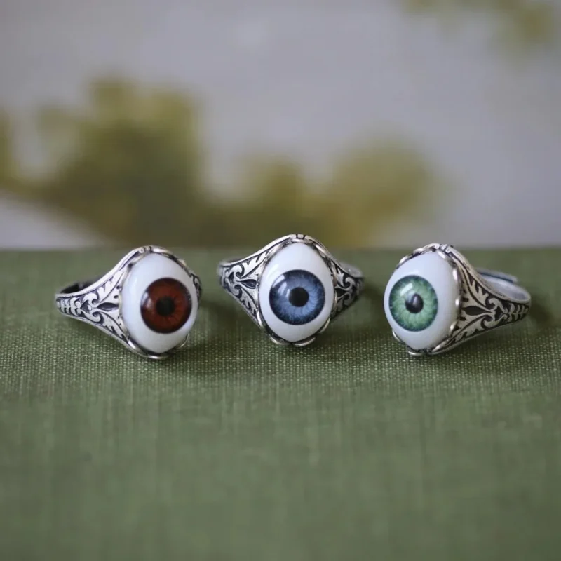 Sentinel’s Gaze Ring – All Seeing Eye Gothic Jewellery - Image 3