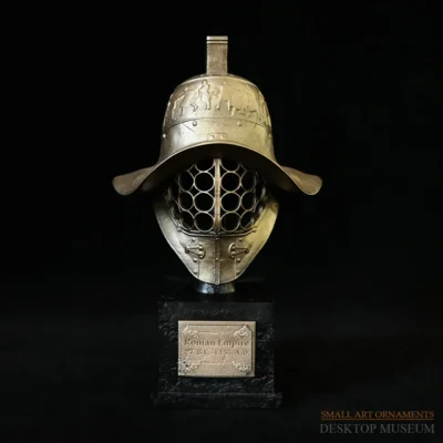 Roman Gladiator Helmet Table Decoration – Ancient Armour Display