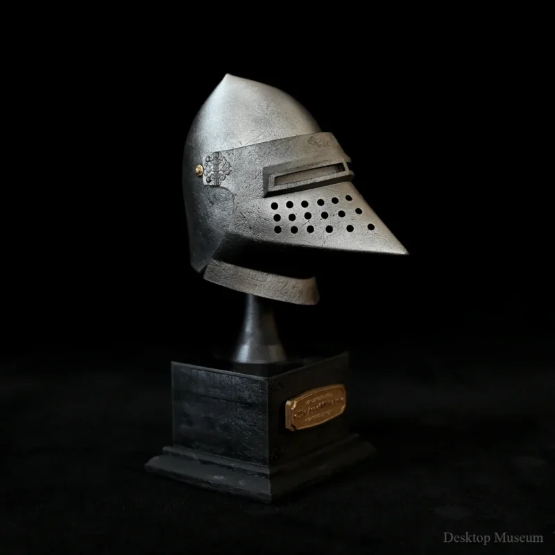 European Knight Helmet – Decorative Desk Medieval Armour - Image 3
