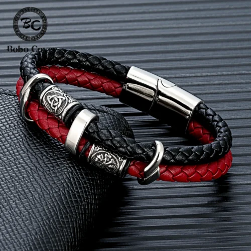 Vikings Compass Multilayer Leather Bracelet – Norse Jewellery
