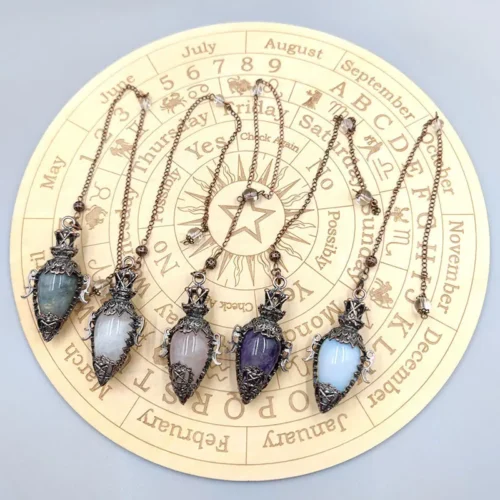 Healing Stone Crystal Pendulums – Divination & Dowsing Tools