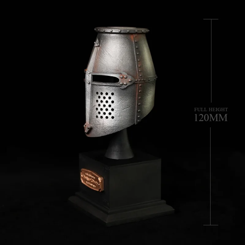European Knight Helmet Resin Model – Medieval Home Decoration - Image 5