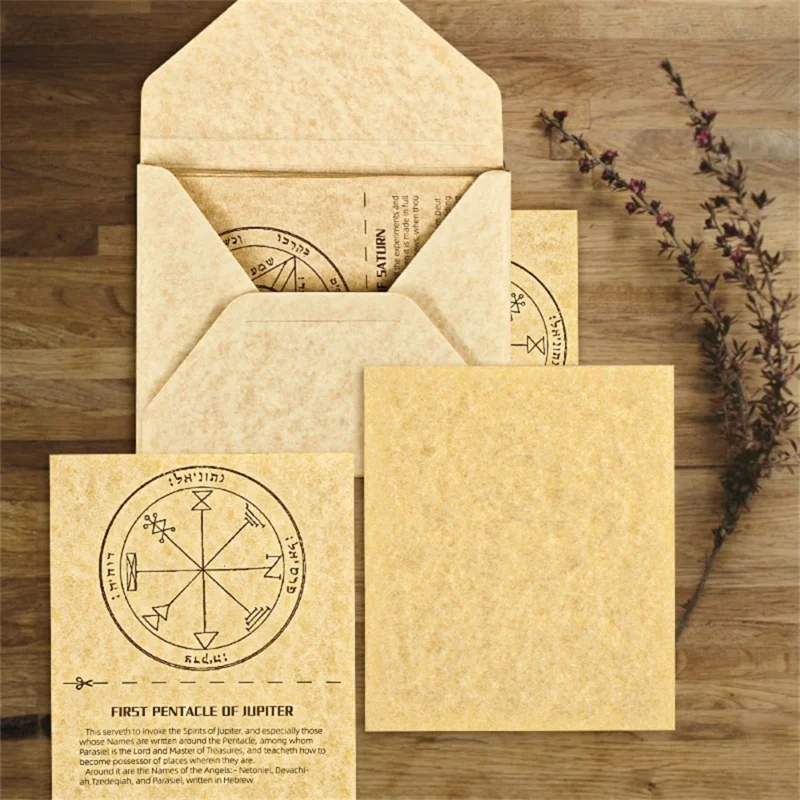 46 Pcs/Set Magic Page Writing Paper Solomon Seal Solomon Pentacle Printed Writing Blank Paper for Postcard Witchcraf - Image 5